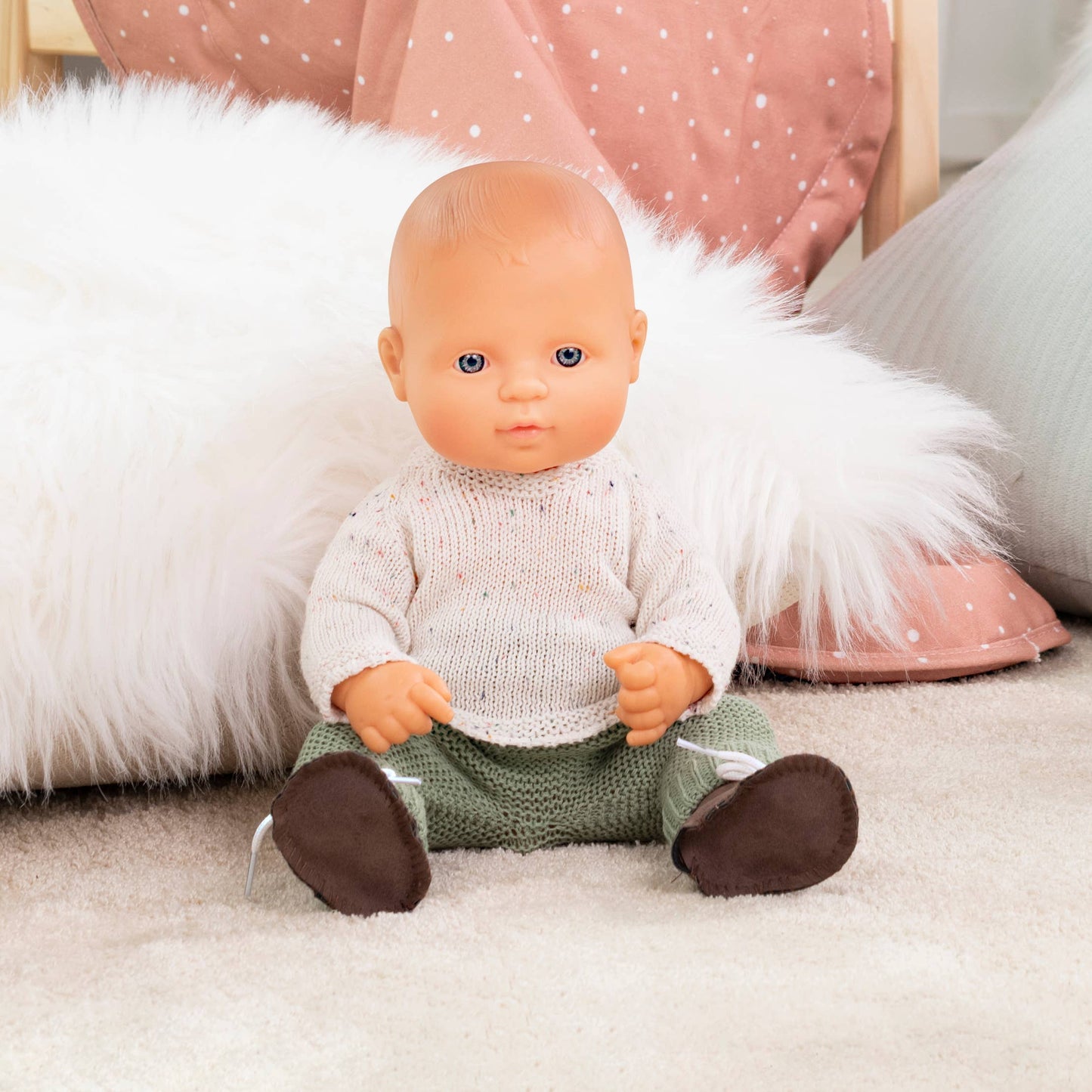 Knitted Doll Outfit 12⅝" inch - Sweater & Trousers