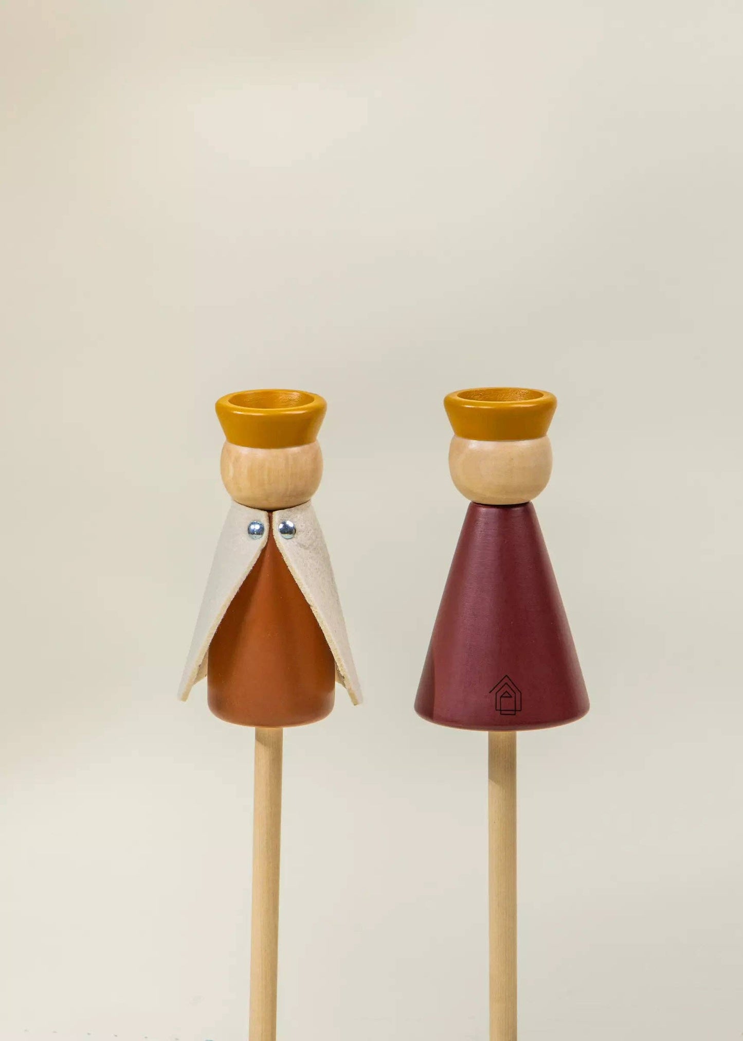 Set of 6 Wooden Puppets