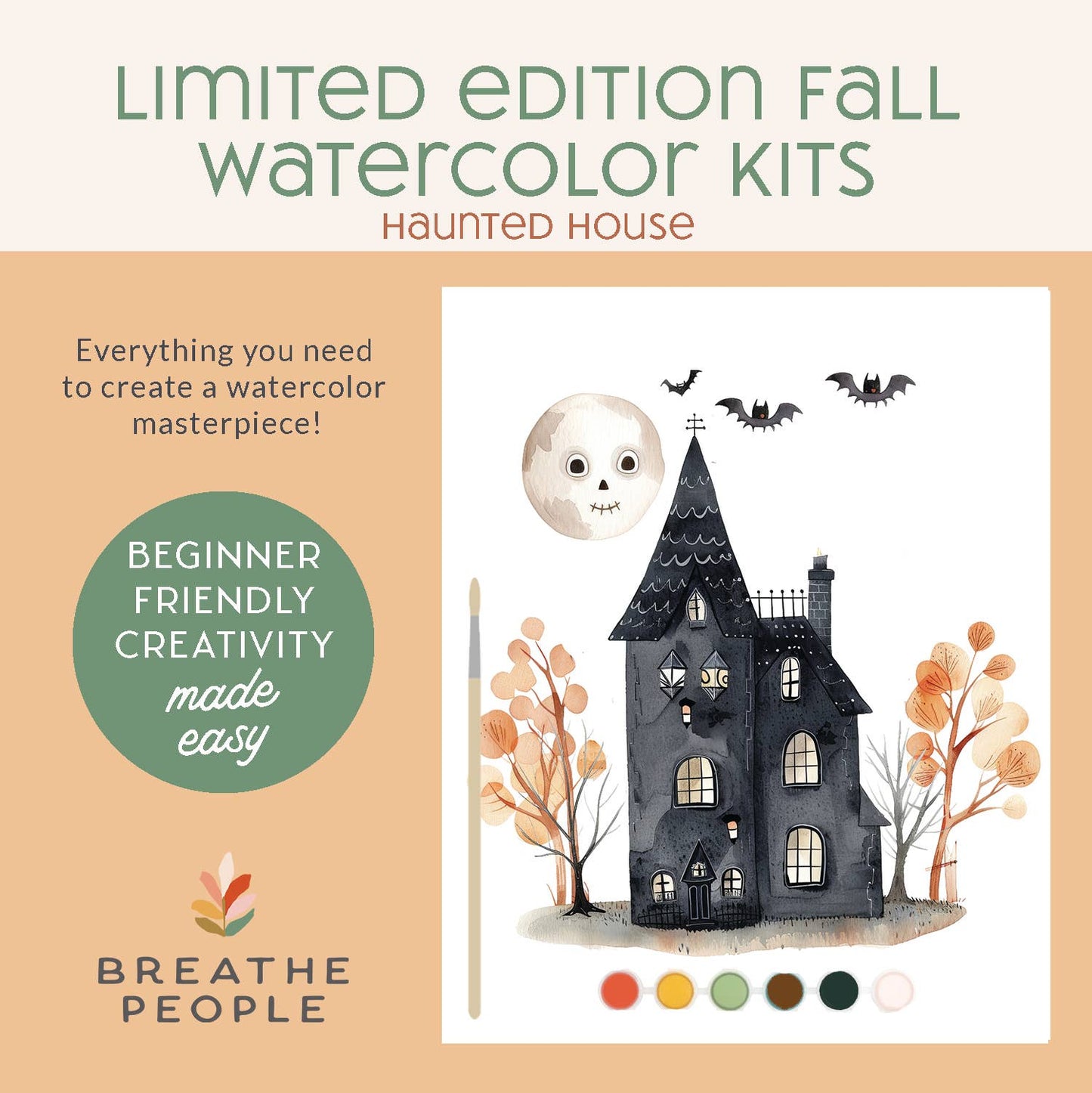 Limited Edition Watercolor Activity Kit – Haunted House