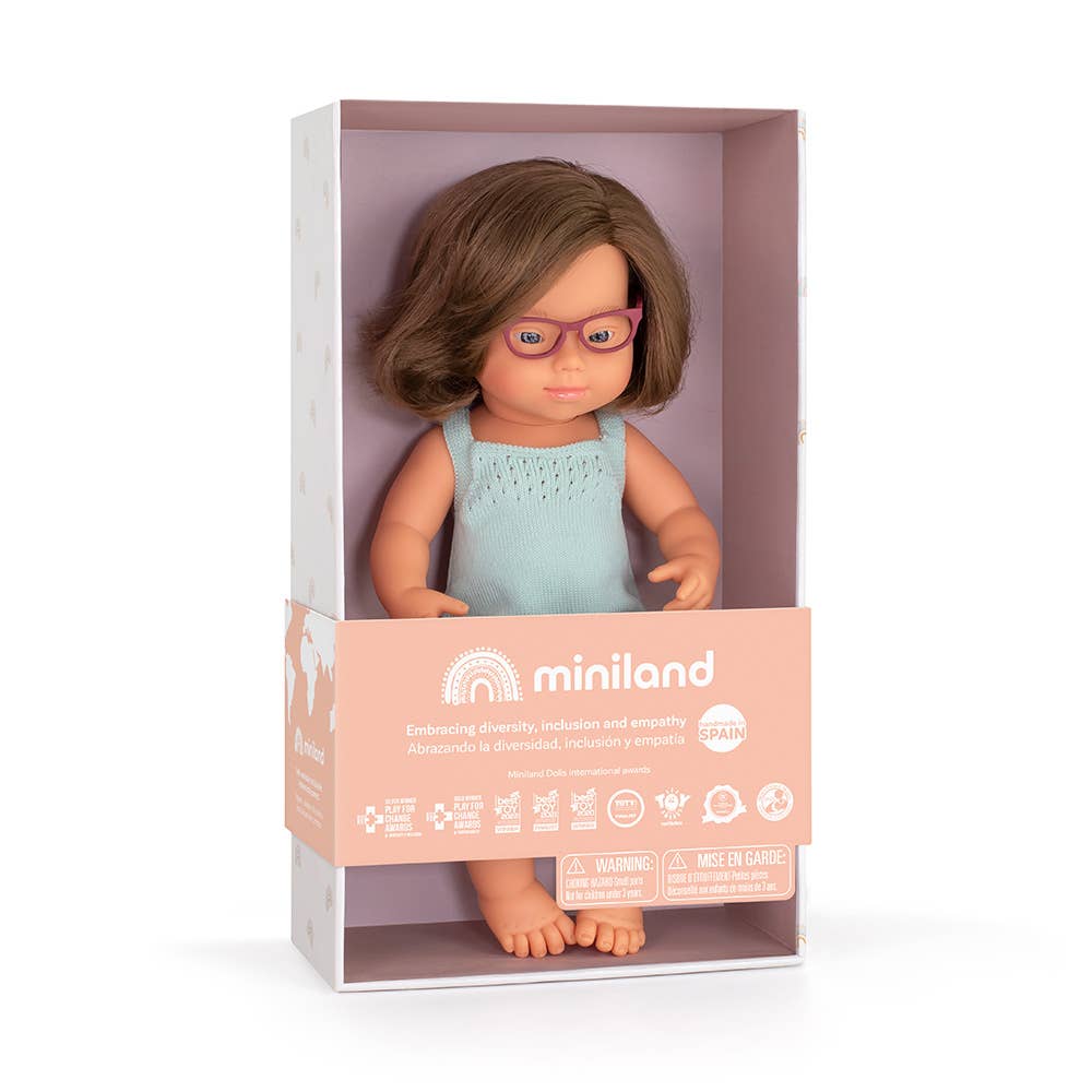 Caucasian Girl with DS 15” Doll