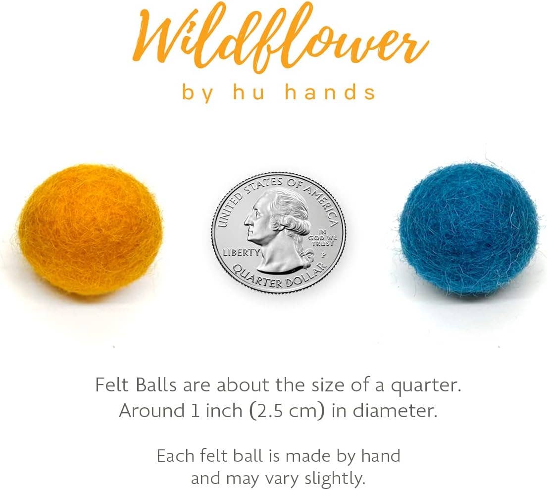 Felt Balls - REG Rainbow Party