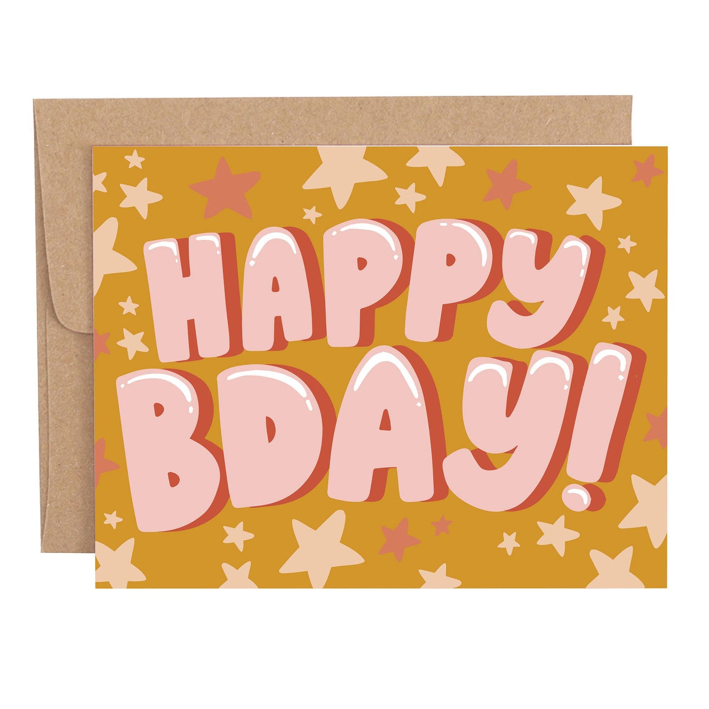 Happy Bday Stars Greeting Card