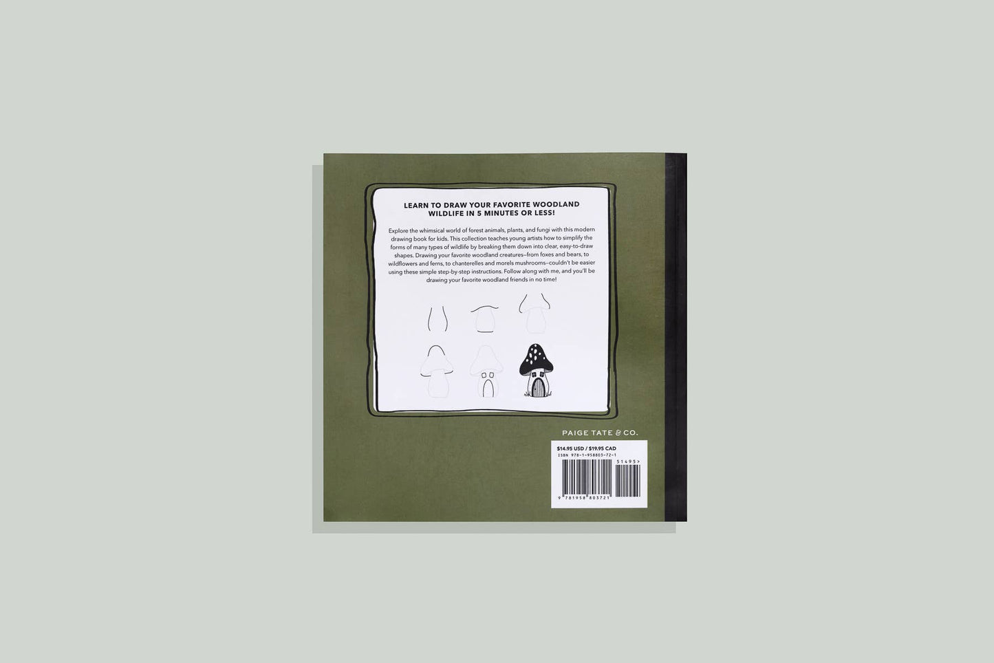 Mushrooms & Woodland Creatures: A How to Draw Art Book for Kids