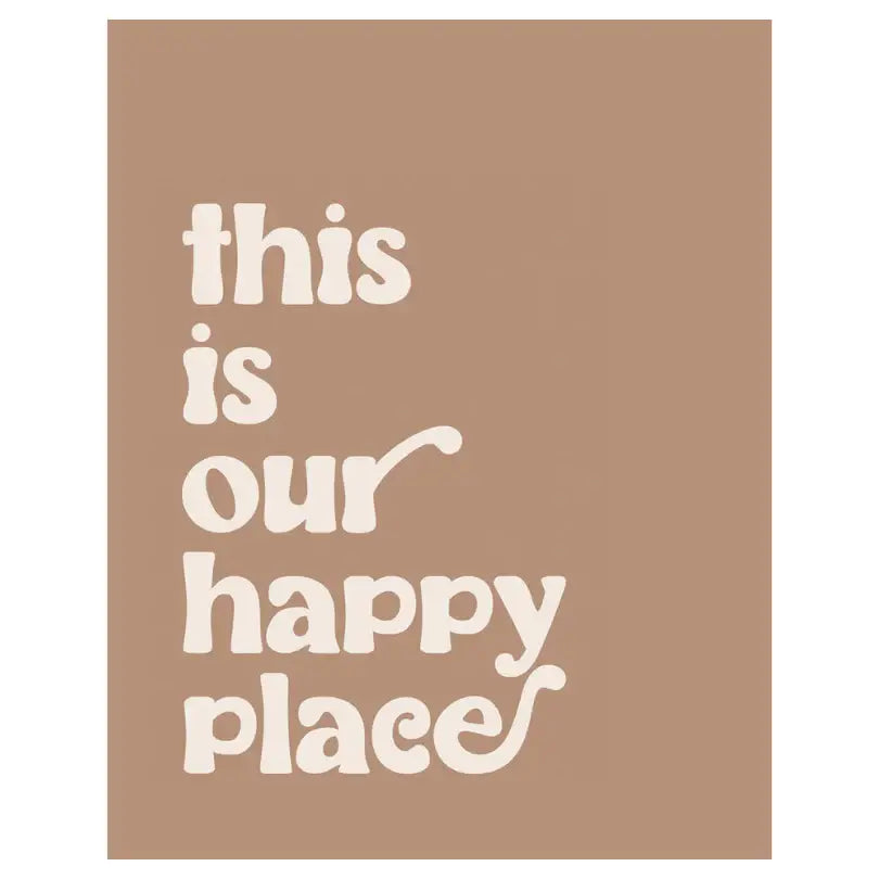 This Is Our Happy Place Banner - Boho Wall Decor