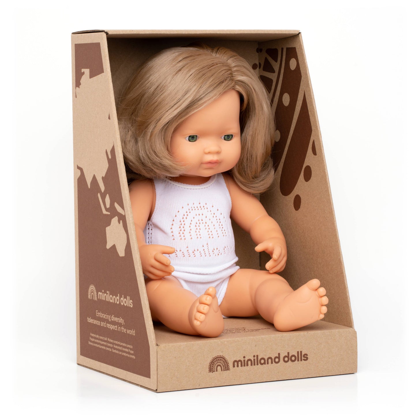 Caucasian Girl Dirty Blonde 15" Doll