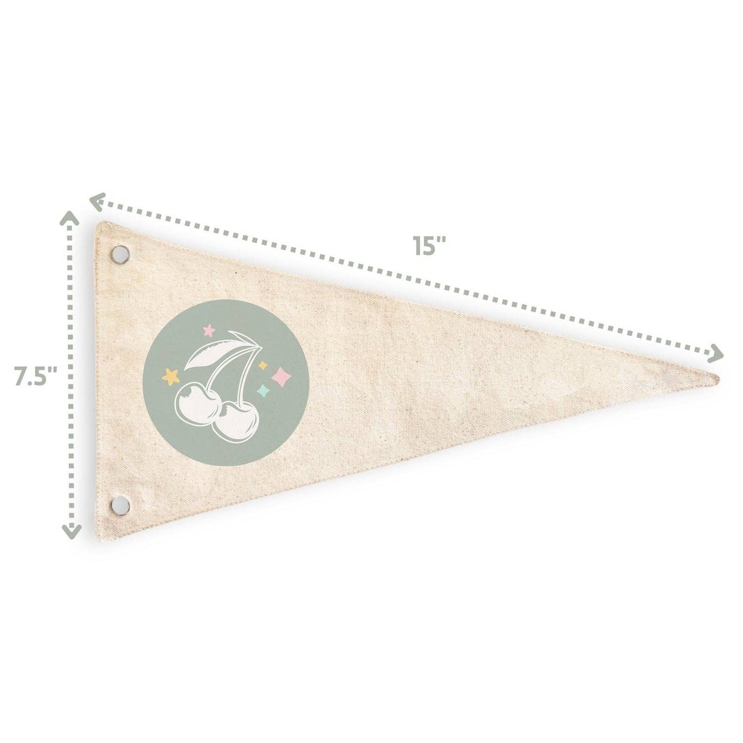 Happy Place Canvas Pennant Flag - Kids Decor