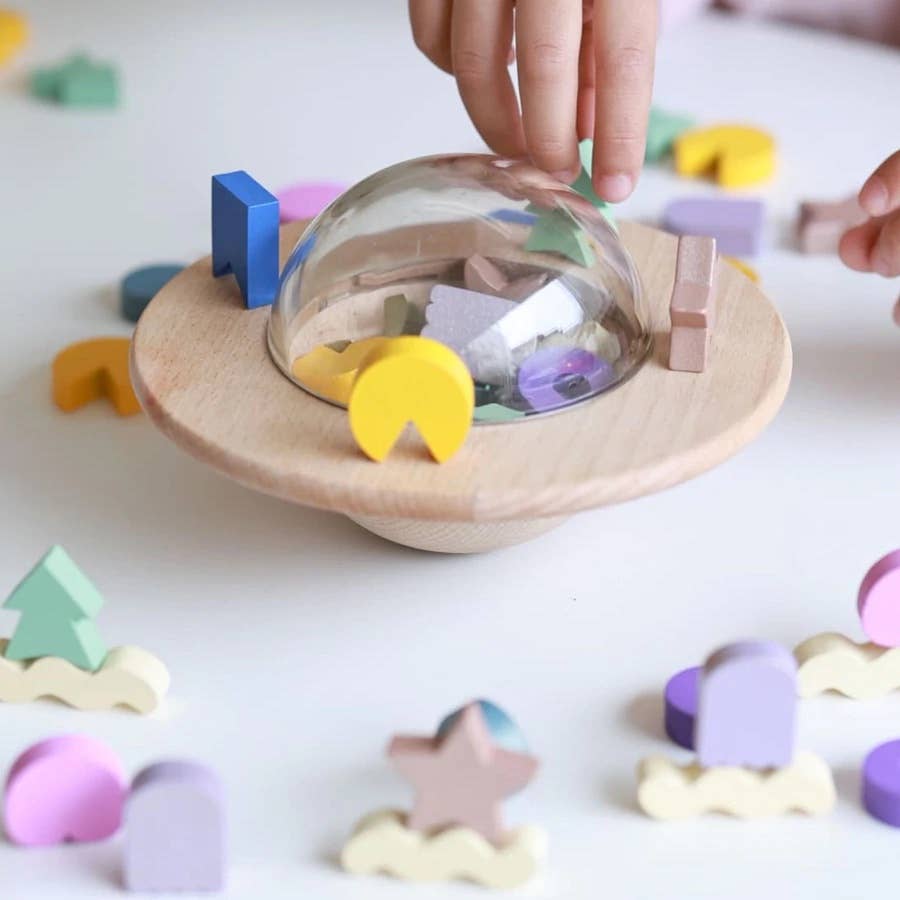 UFO wooden balance game - NEW!