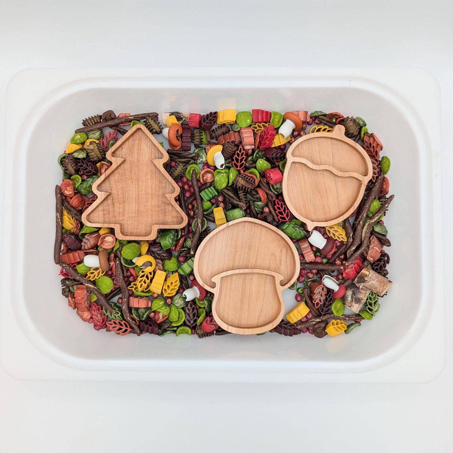 Mini Mushroom Sensory Play Tray