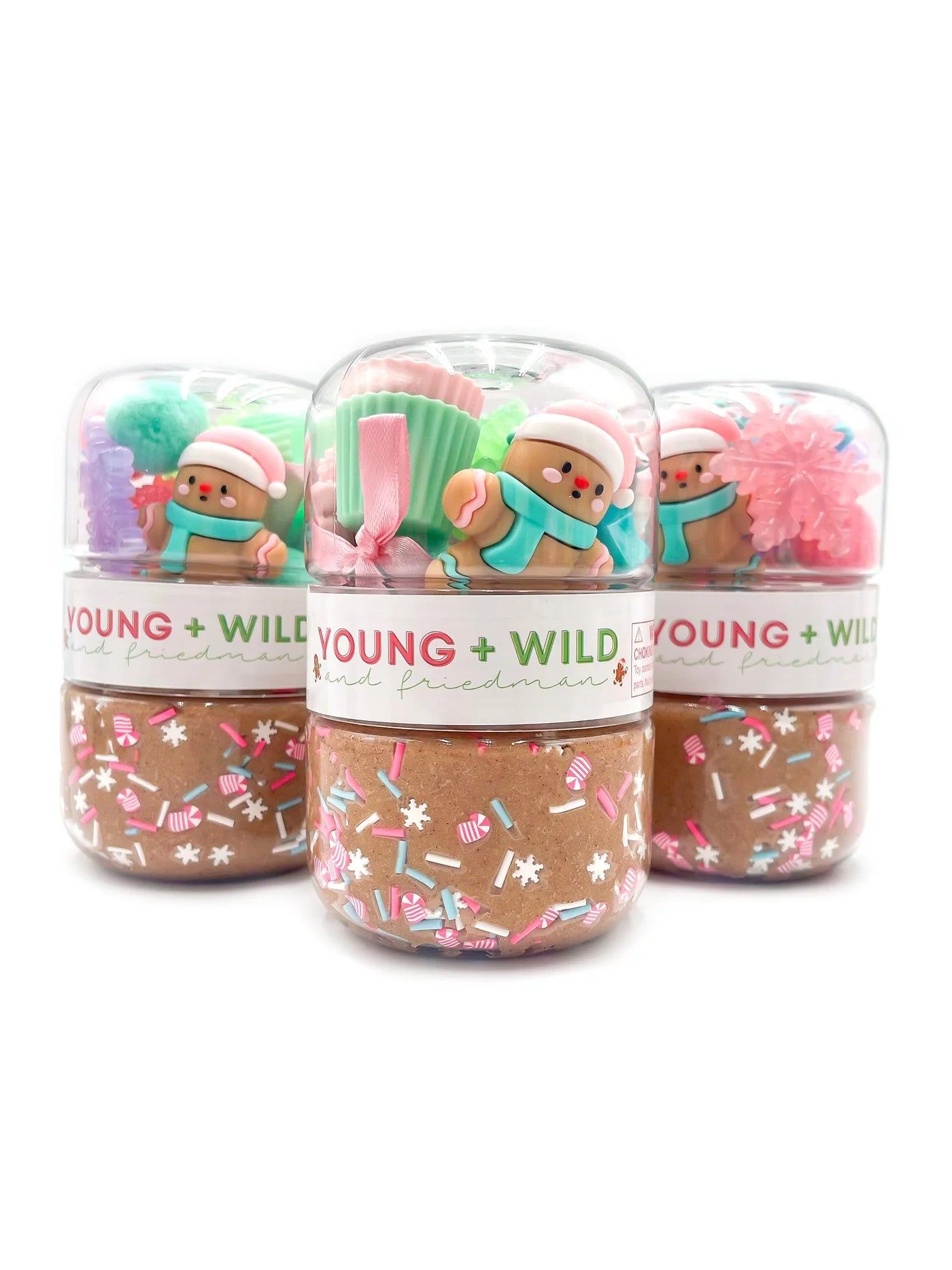 YWF Grab & Go Dough Jar - Pastel Gingerbread