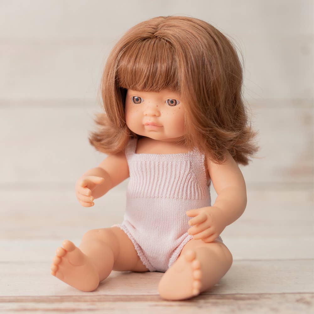 Caucasian Girl Redhead 15” Doll