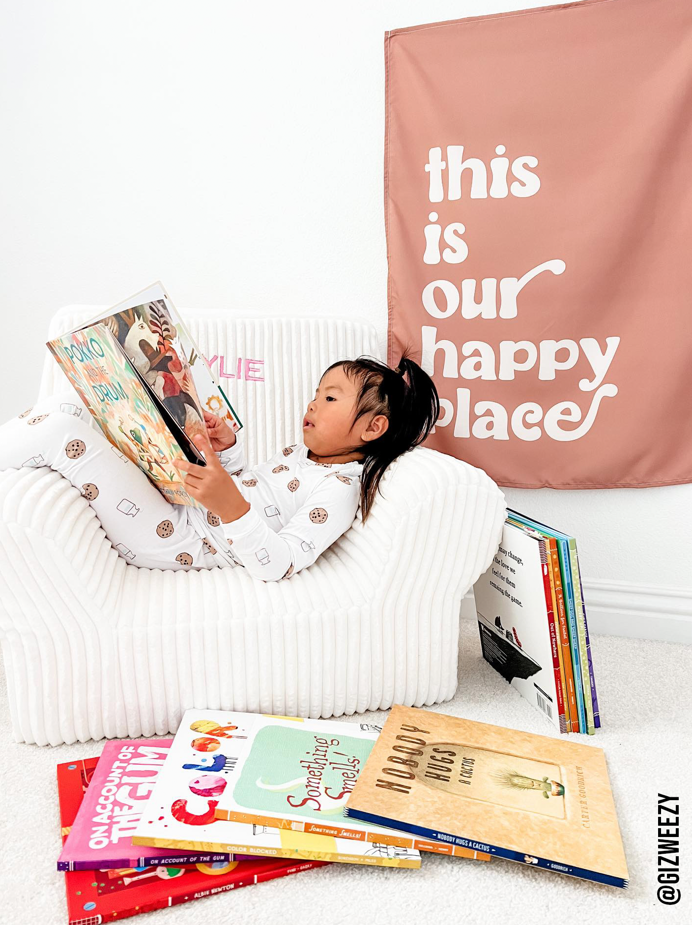 This Is Our Happy Place Banner - Boho Wall Decor