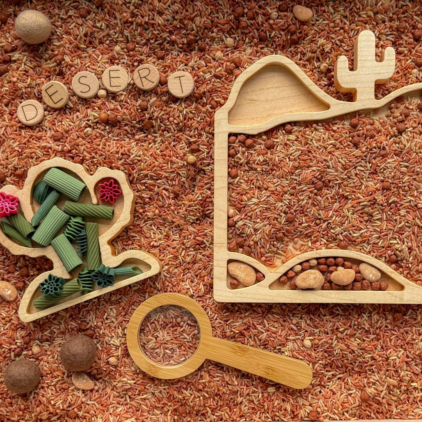 Mini Cactus Sensory Play Tray