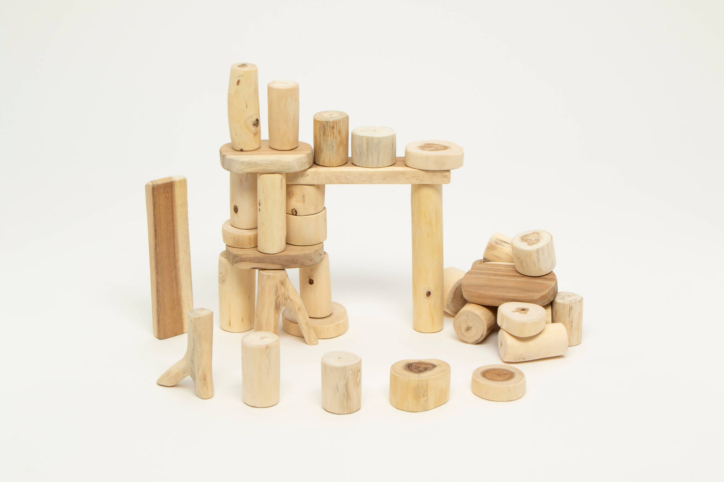 Bark-less blocks - 36 pcs