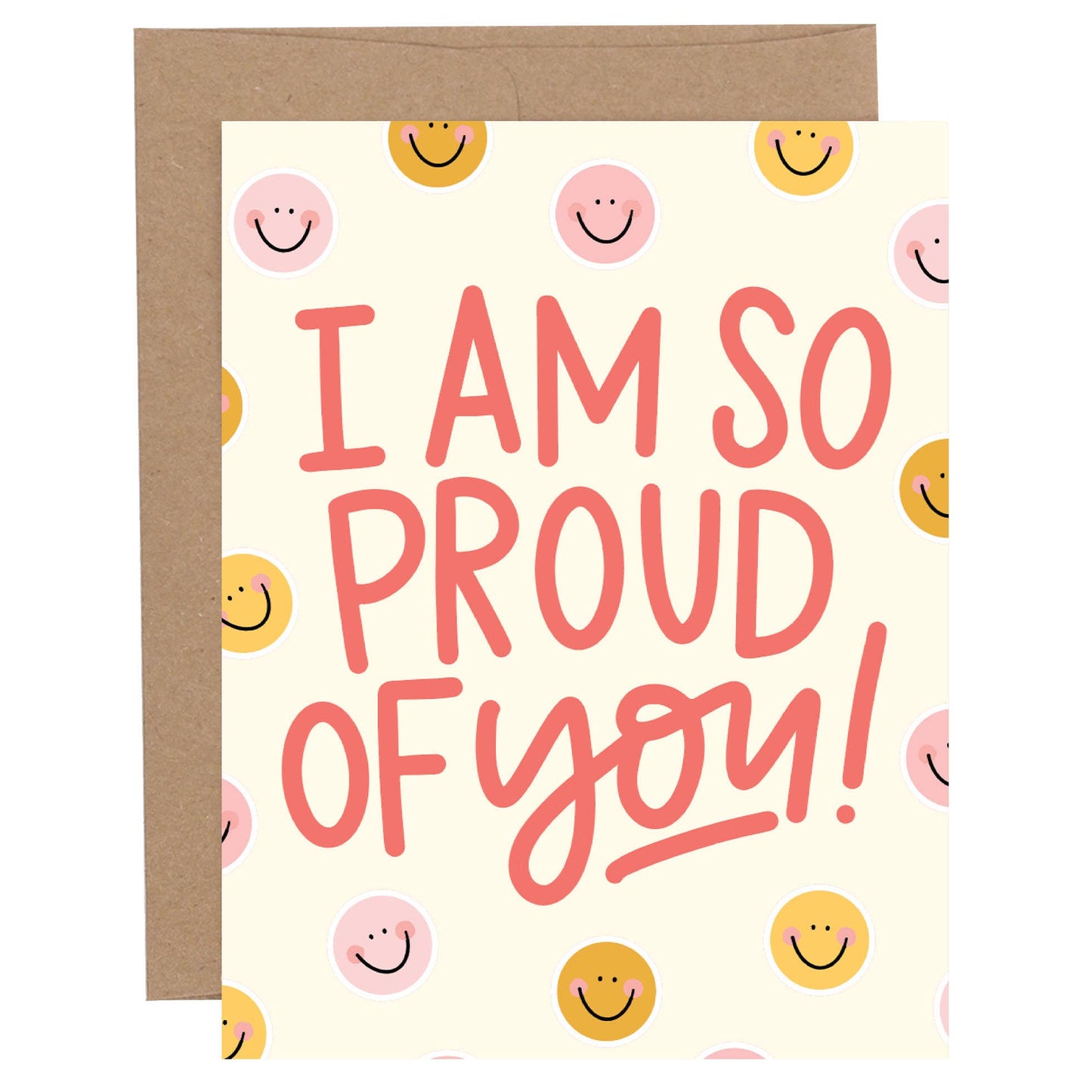 So Proud Smiley Congratulations Greeting Card