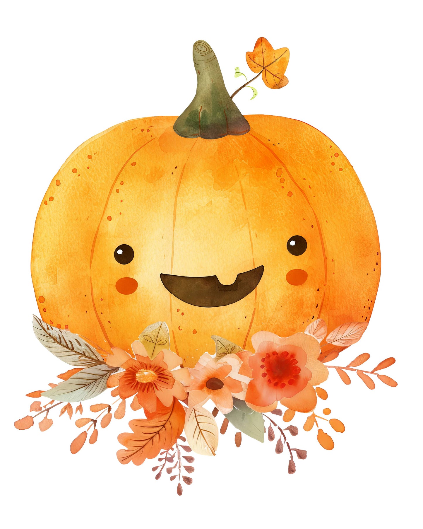 Limited Edition, All in One Watercolor Kit - Floral Pumpkin