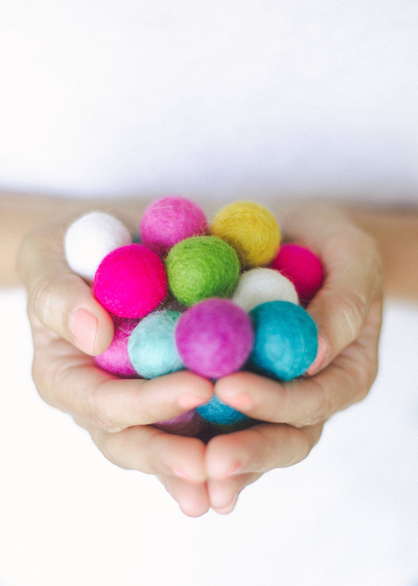 Wood Slingshot with Felt Balls