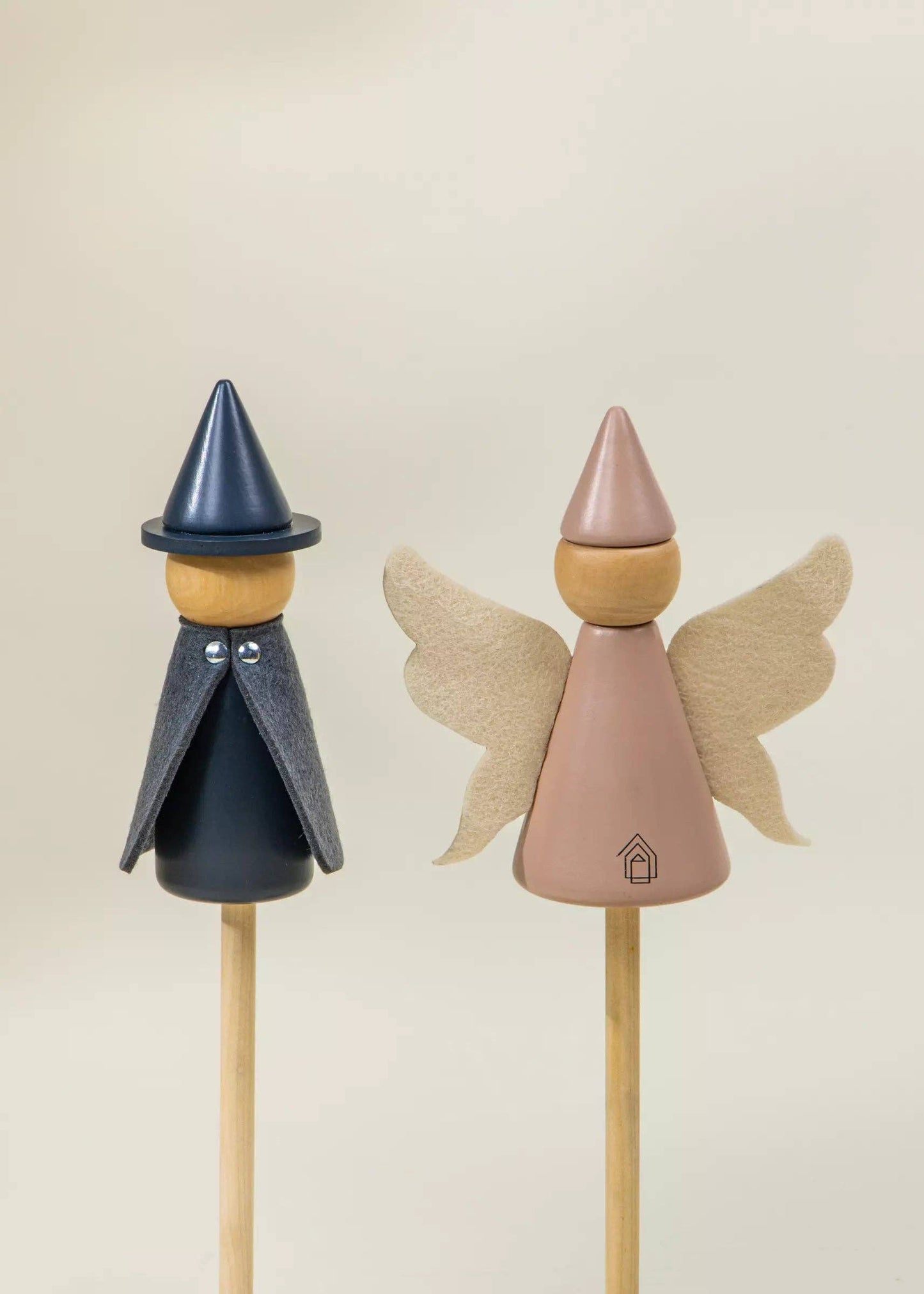 Set of 6 Wooden Puppets