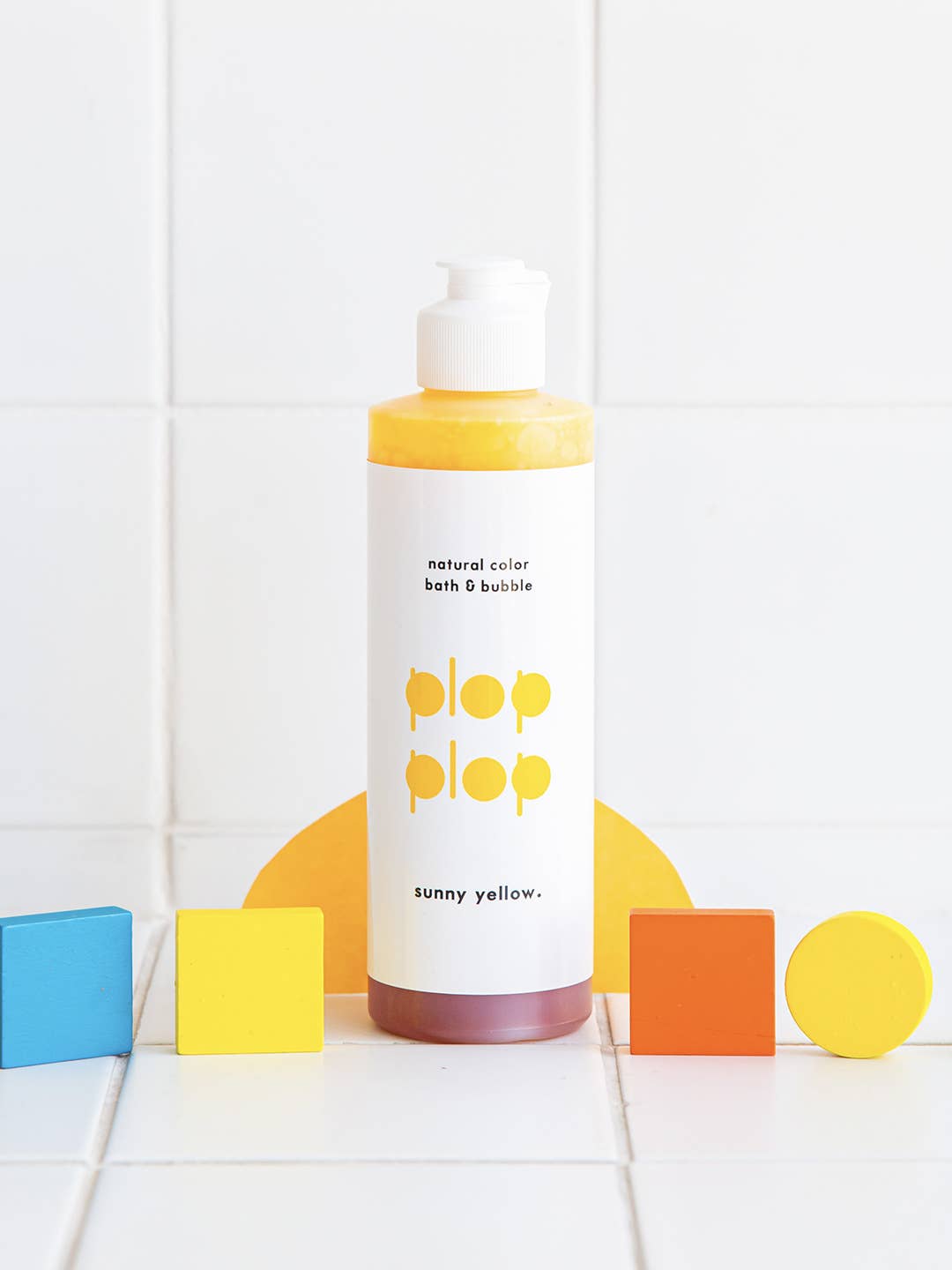 Plop Plop Natural Color Bubble Bath - Sunny Yellow (230g)