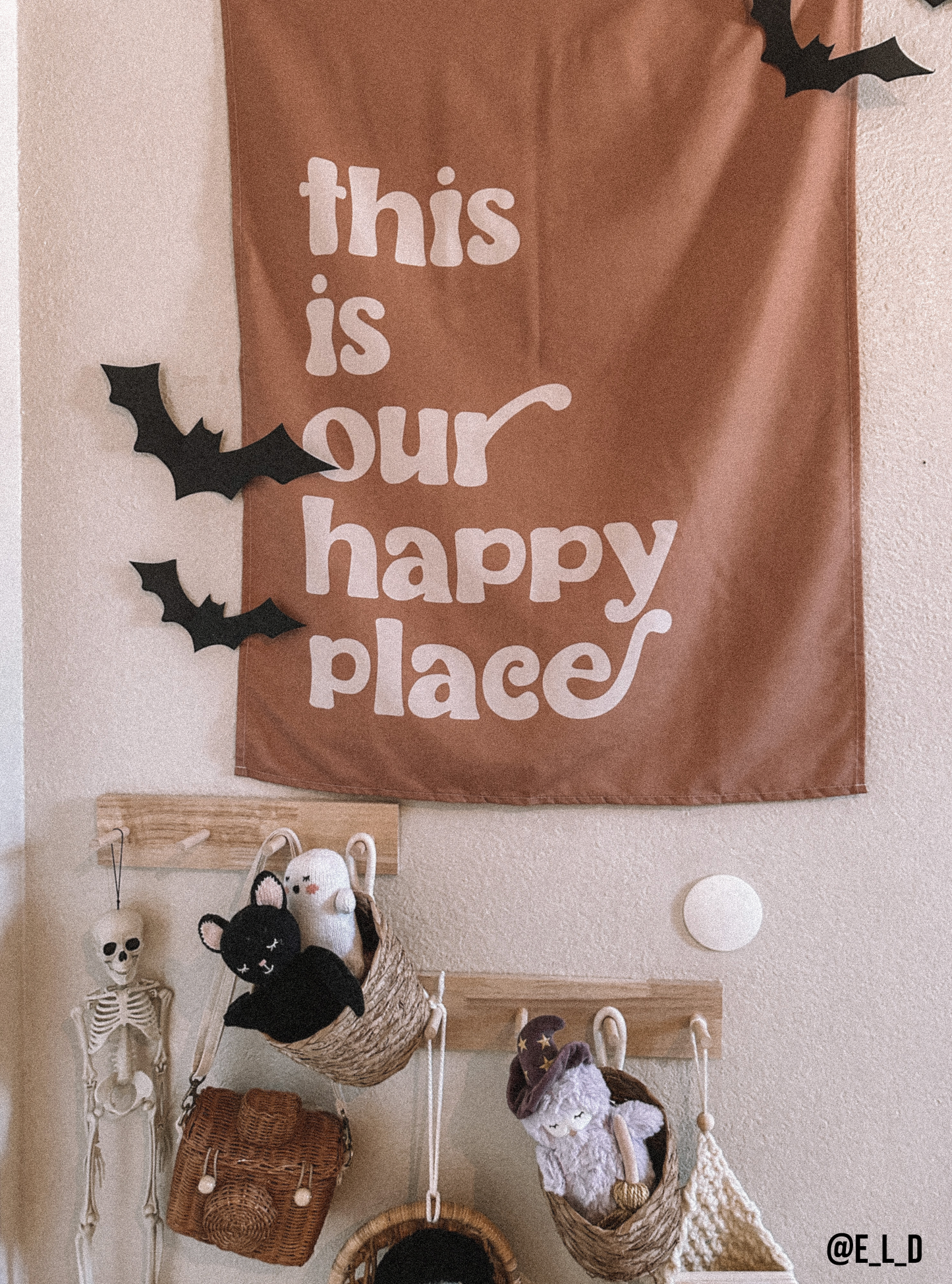 This Is Our Happy Place Banner - Boho Wall Decor