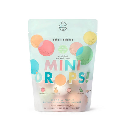 Mini Drops Bath Bombs - All-Natural Fresh Fruit