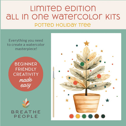 Holiday Watercolor Kit - Christmas Tree