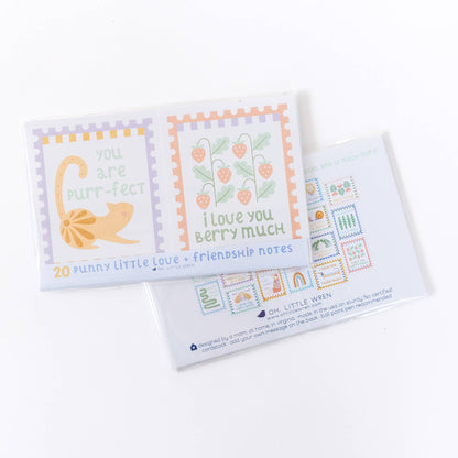 Punny Notes Cards, a Set of 20 Lunchbox or Just Because Note