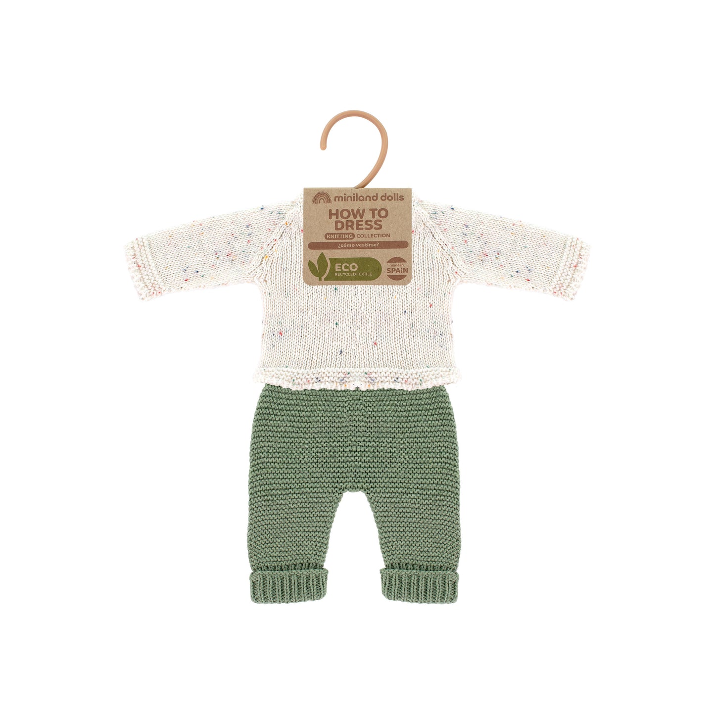 Knitted Doll Outfit 12⅝" inch - Sweater & Trousers