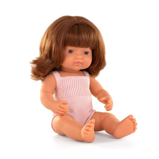 Caucasian Girl Redhead 15” Doll