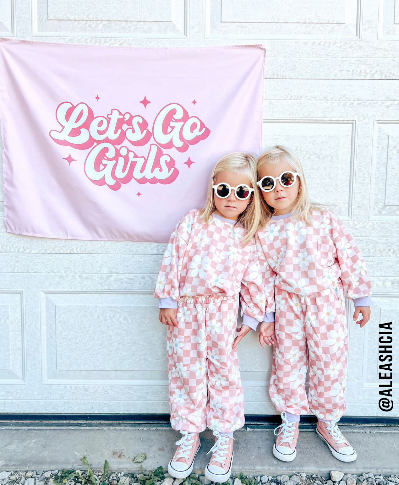 Let's Go Girls Banner | Kids Country Pink Wall Decor