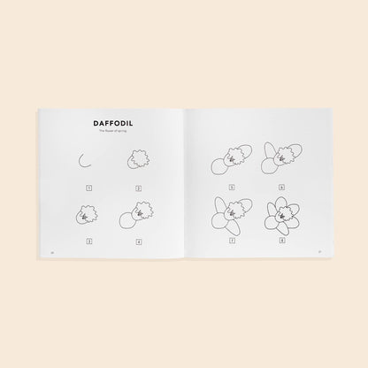 Modern Flowers: A How to Draw Art Book for Kids