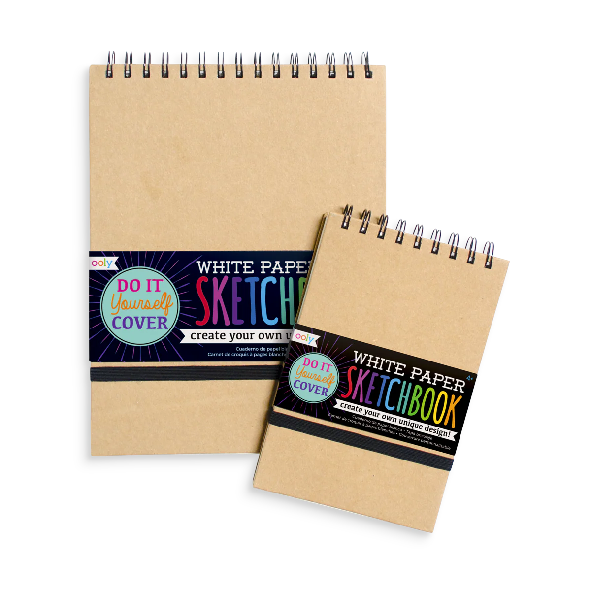 White DIY Cover Sketchbook - LARGE