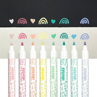 Vivid Pop!: Opaque Water-Based Paint Markers - Pastel (Set o