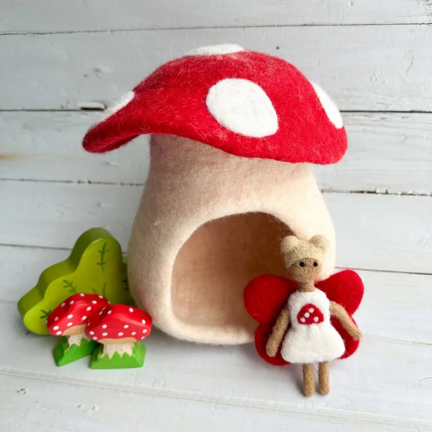 Felt Toadstool Mushroom Cottage