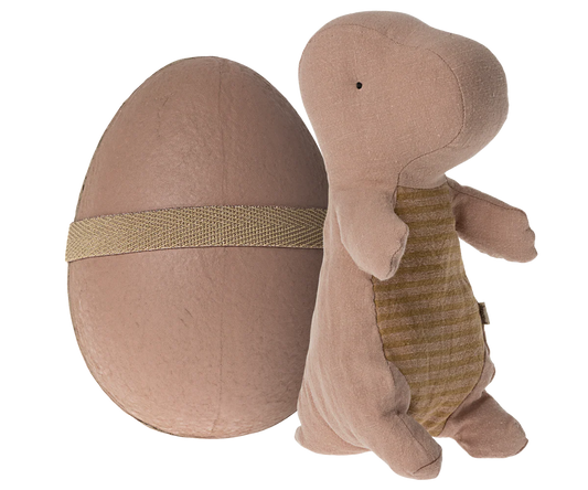 Dinosaur in Egg - Old Rose