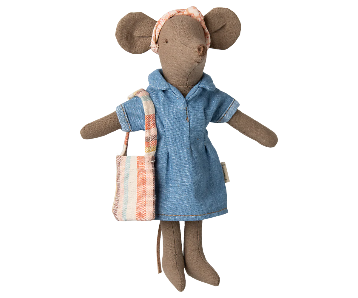 Denim Dress and Bag - Mum Mouse