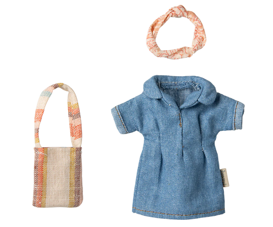 Denim Dress and Bag - Mum Mouse