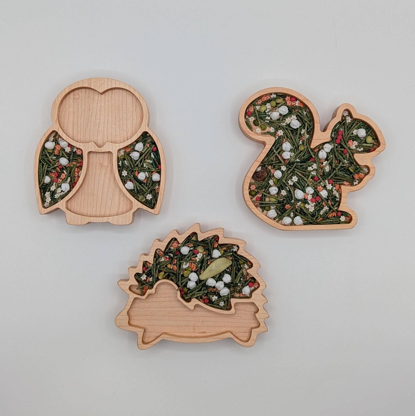 Mini Squirrel Sensory Play Tray