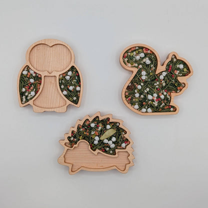 Mini Squirrel Sensory Play Tray