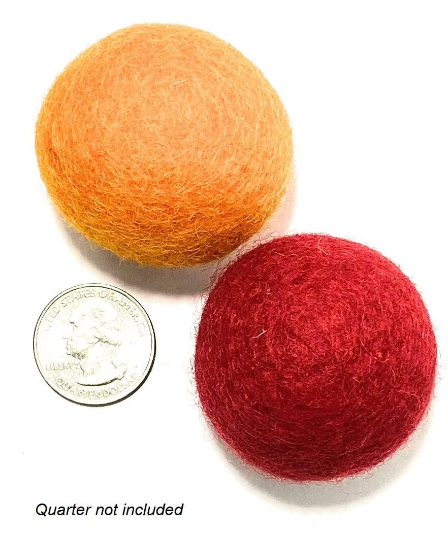 Felt Balls - LARGE Rainbow Party