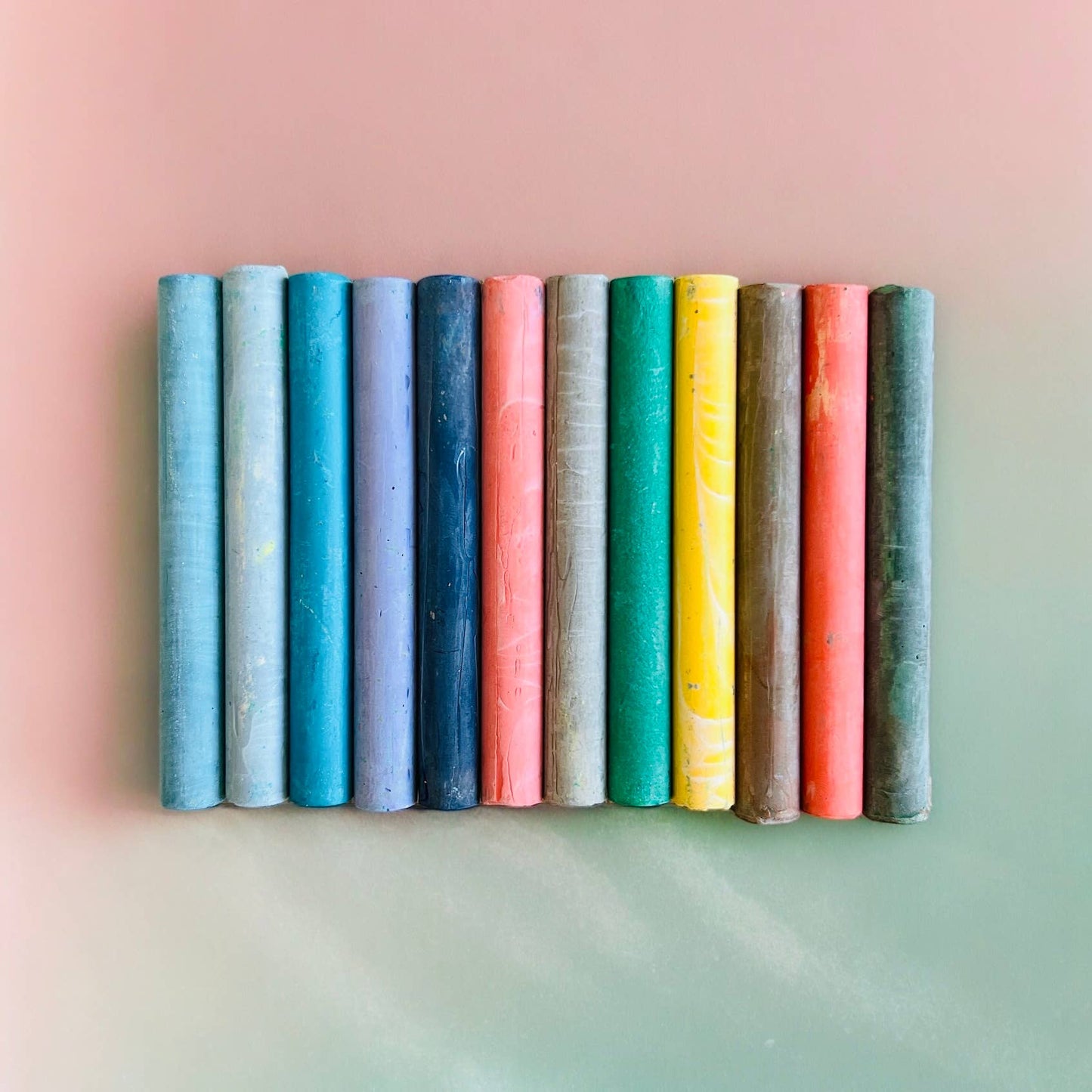NEW! ButterStix 12pcs Muted Pastels Colors + Holder