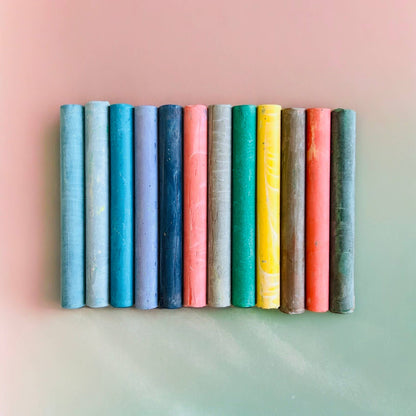 NEW! ButterStix 12pcs Muted Pastels Colors + Holder