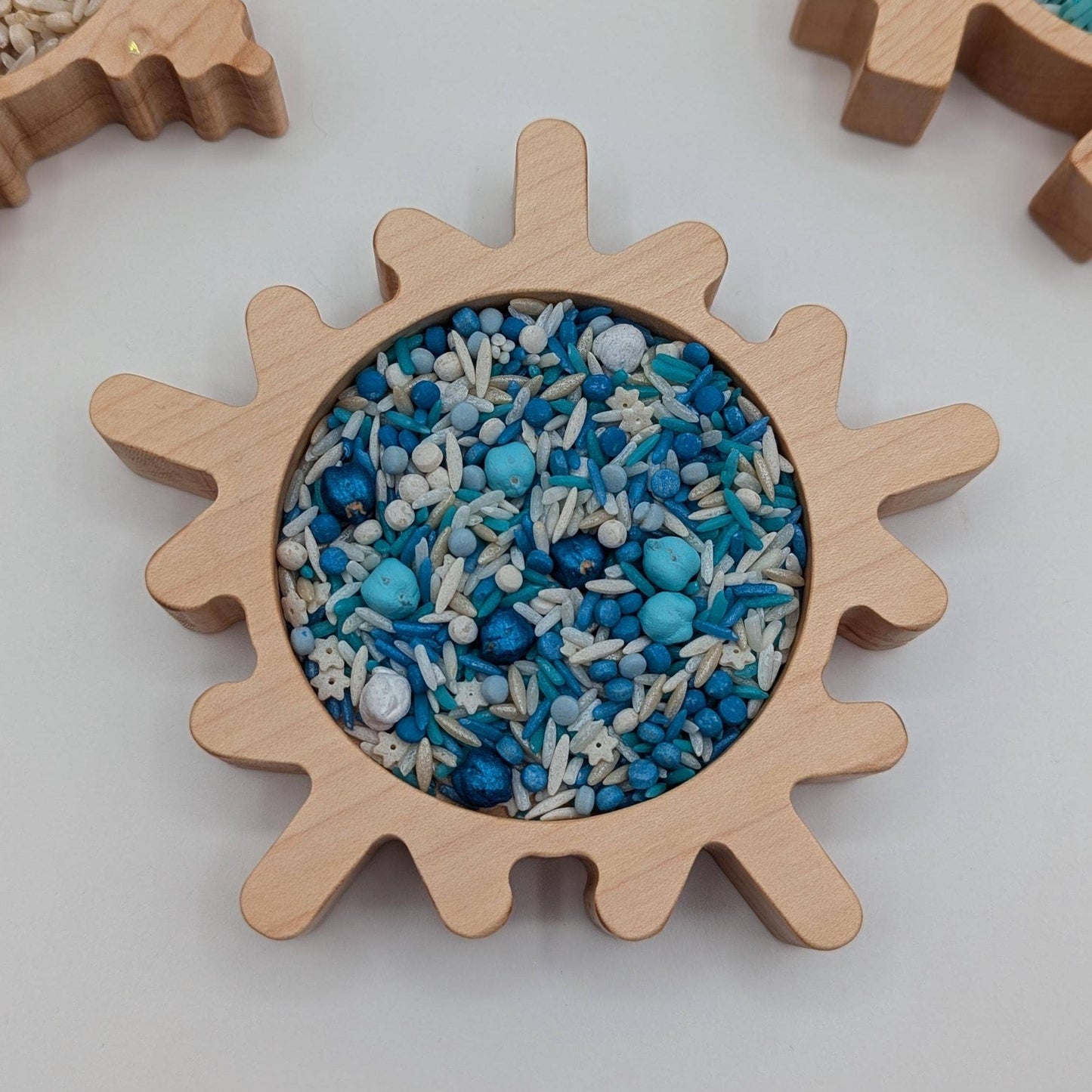 Mini Snowflake 1 Sensory Play Tray