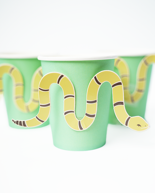 Western Snake Paper Cups (x12)- Snake Catcher Collection