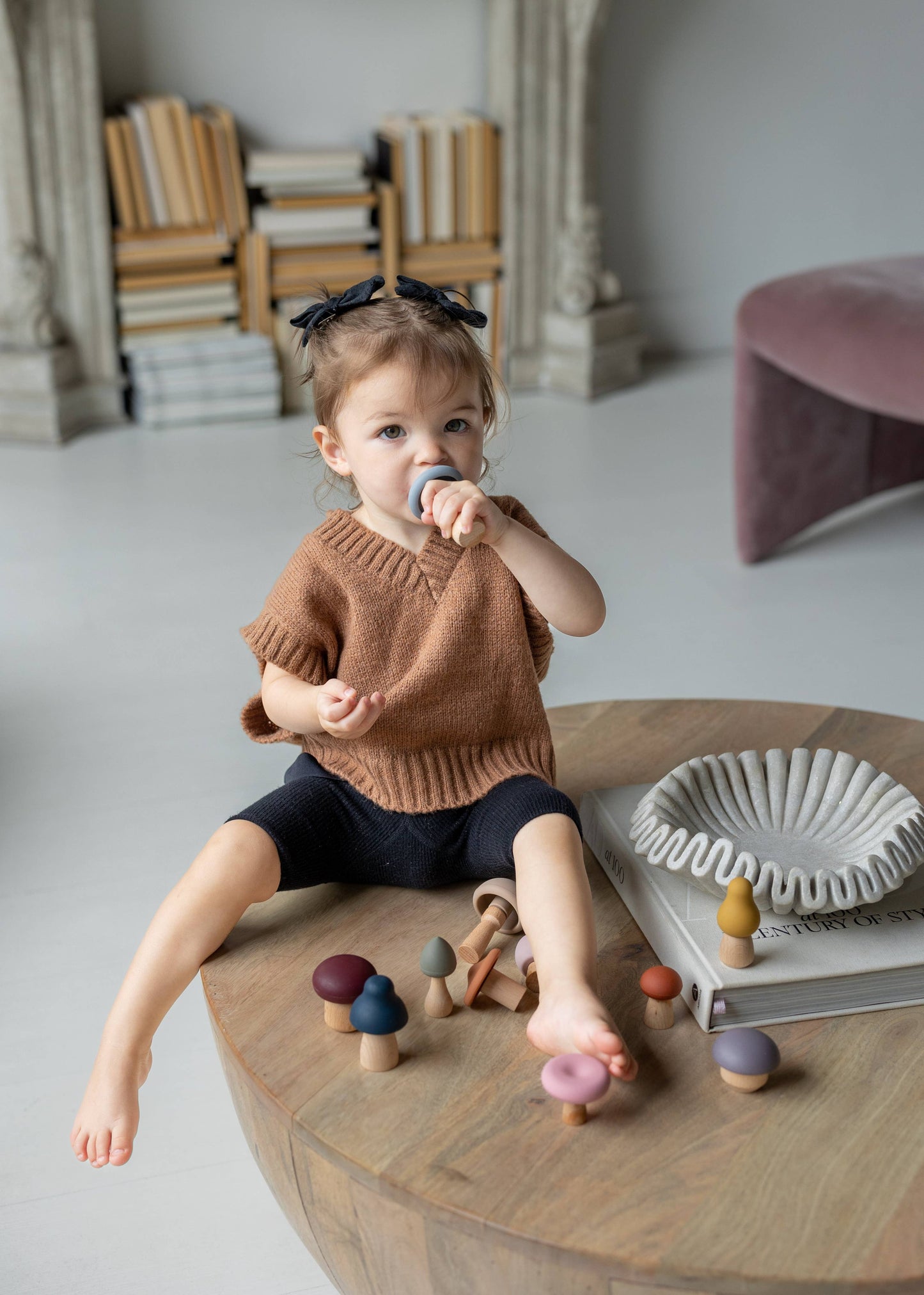 Mushroom Toy | Wood & Silicone + Imaginative + Montessori