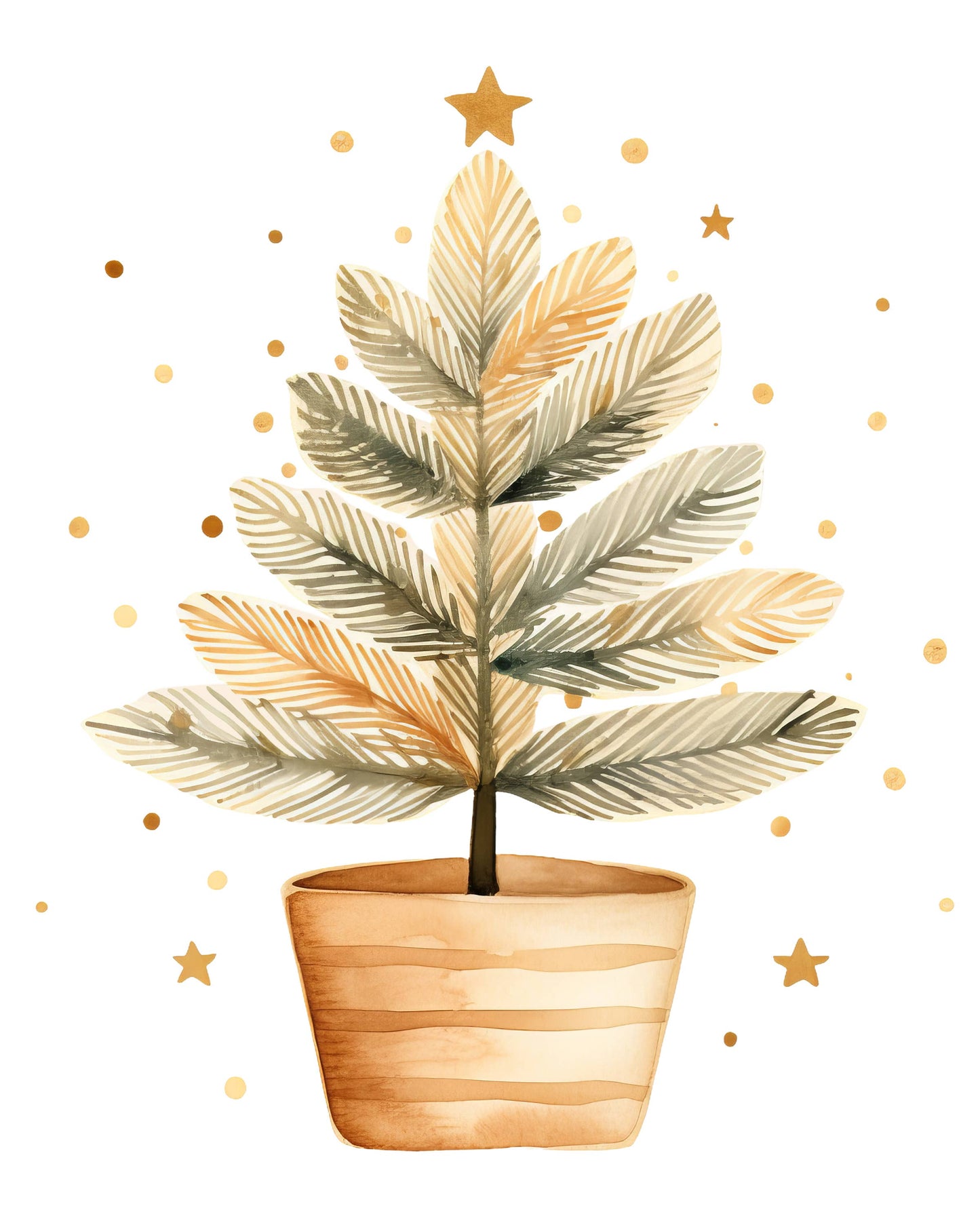 Holiday Watercolor Kit - Christmas Tree