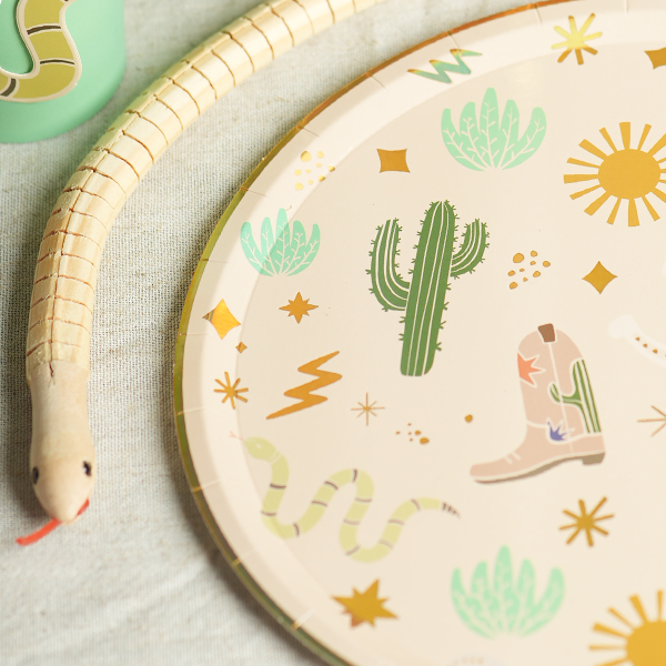 Western Paper Plates(x12) - Snake catcher collection