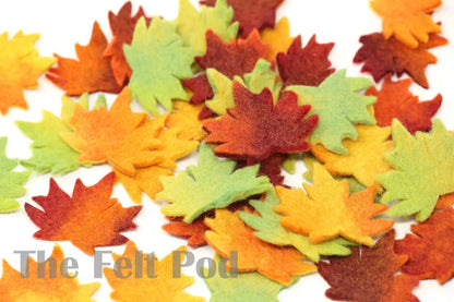 Fall Felt Leaves