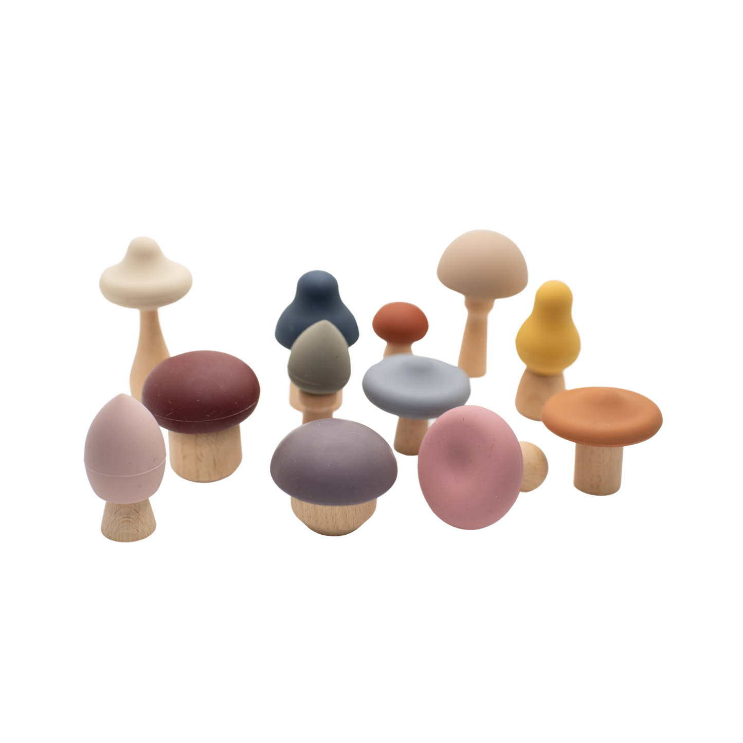 Mushroom Toy | Wood & Silicone + Imaginative + Montessori