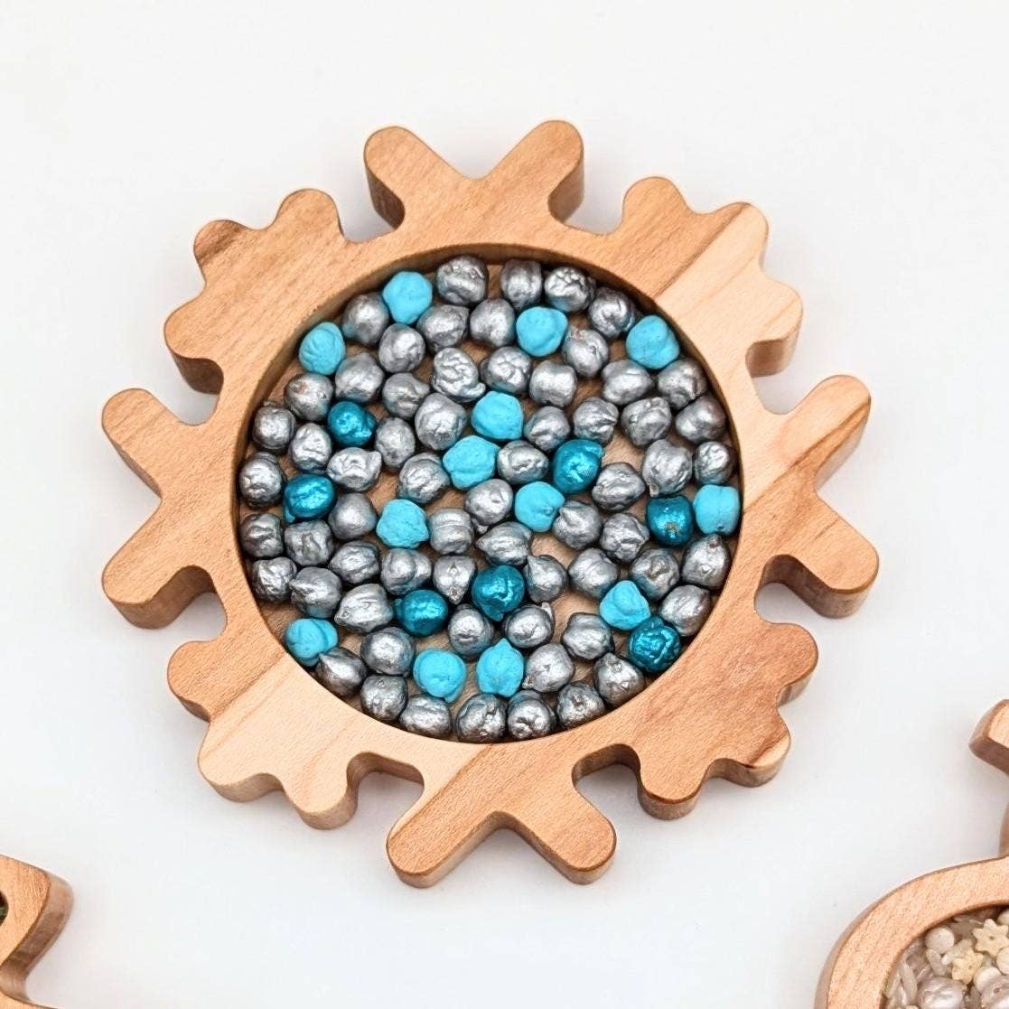 Mini Snowman Sensory Play Tray