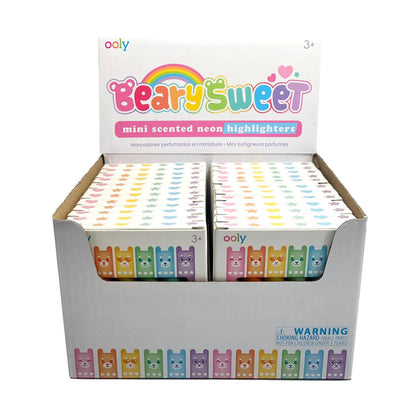 Beary Sweet: Mini Scented Neon Highlighters (Display of 24 U